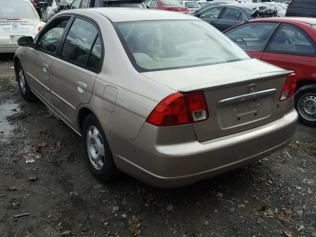 JHMES96683S001078 - 2003 HONDA CIVIC TAN photo 3