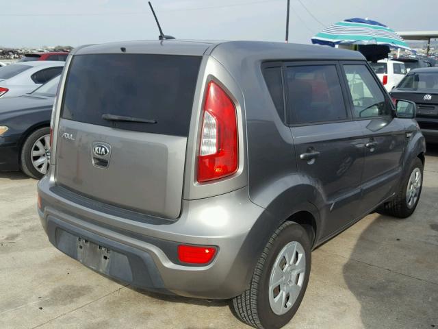 KNDJT2A57D7623291 - 2013 KIA SOUL CHARCOAL photo 4