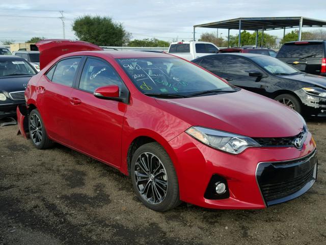 5YFBURHE1GP409822 - 2016 TOYOTA COROLLA L RED photo 1