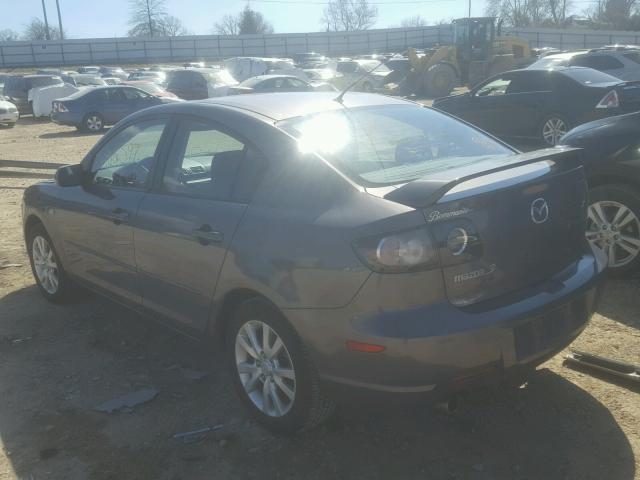 JM1BK32F571617095 - 2007 MAZDA 3 I GRAY photo 3