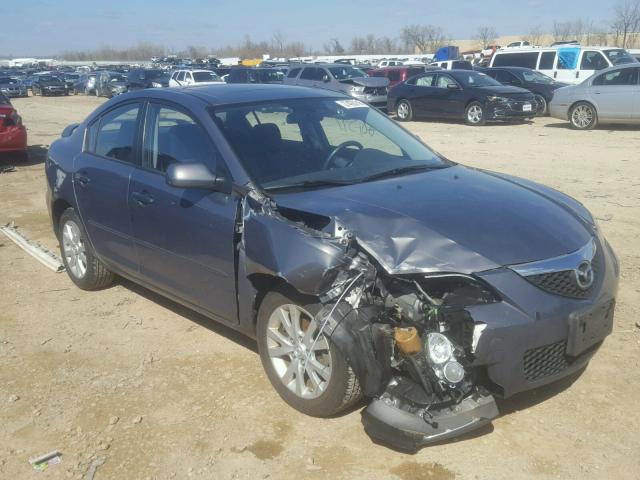 JM1BK32F571617095 - 2007 MAZDA 3 I GRAY photo 9