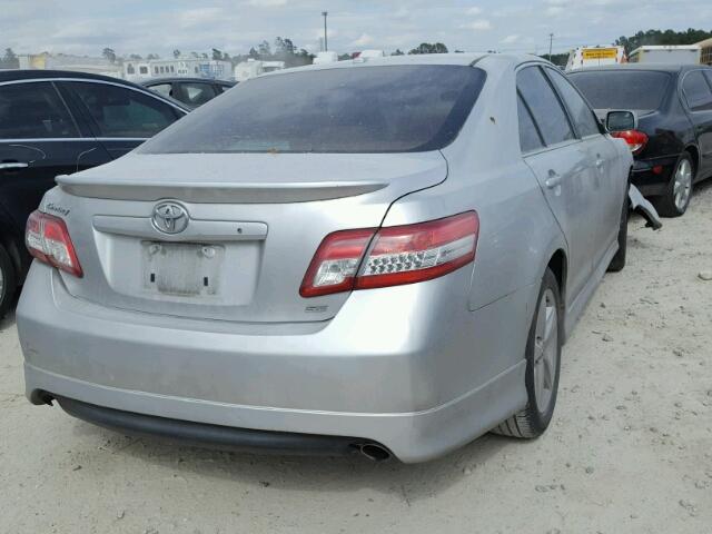 4T1BF3EK1AU525108 - 2010 TOYOTA CAMRY BASE SILVER photo 4