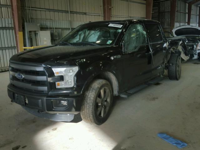 1FTEW1EF8FKD46611 - 2015 FORD F150 SUPER BLACK photo 2