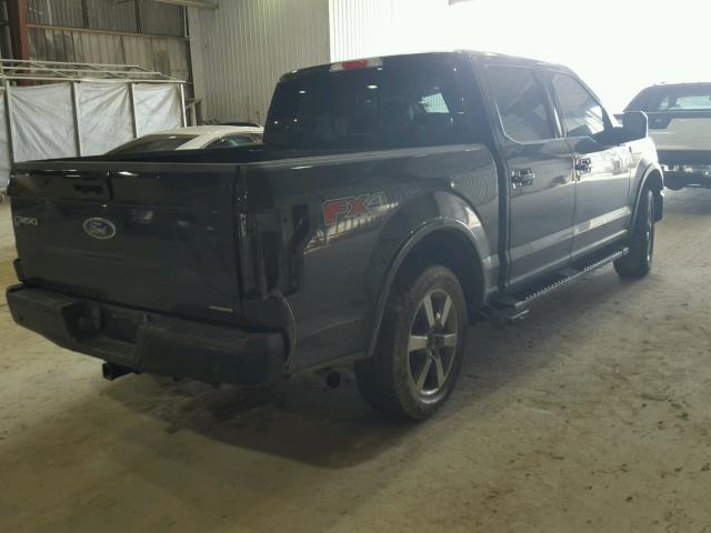 1FTEW1EF8FKD46611 - 2015 FORD F150 SUPER BLACK photo 4