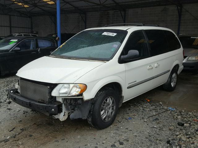 2B4GP44351R377546 - 2001 DODGE GRAND CARA WHITE photo 2