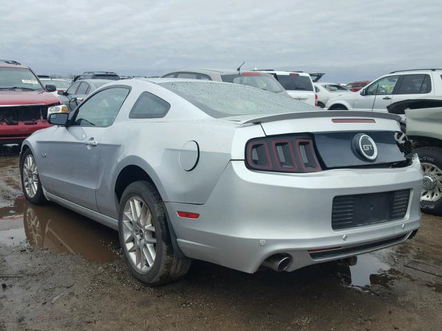 1ZVBP8CF4D5254285 - 2013 FORD MUSTANG GT SILVER photo 3