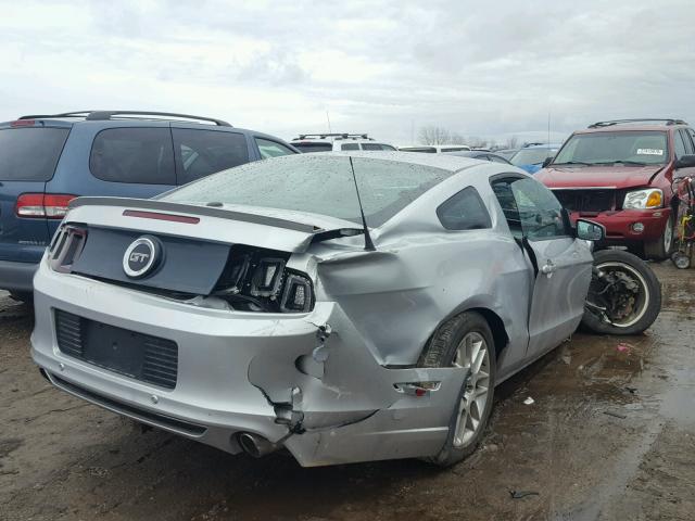 1ZVBP8CF4D5254285 - 2013 FORD MUSTANG GT SILVER photo 4