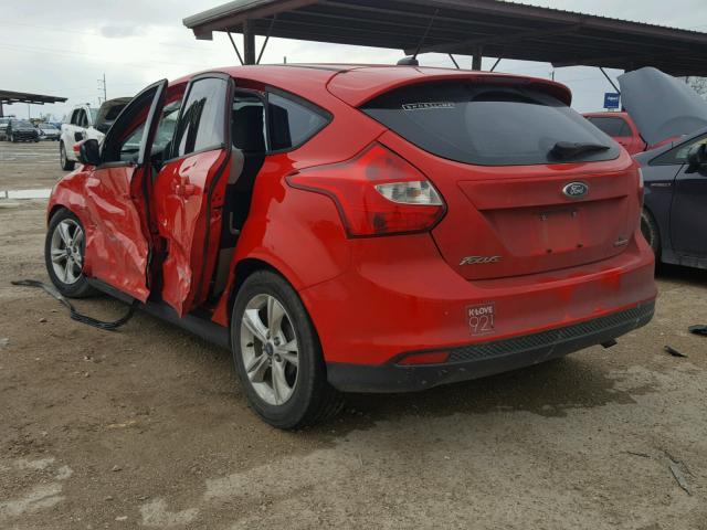 1FADP3K28DL163258 - 2013 FORD FOCUS SE RED photo 3