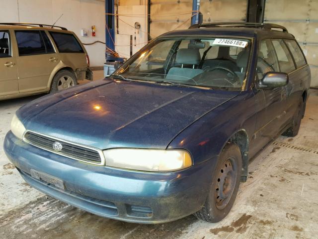 4S3BK6355S7347167 - 1995 SUBARU LEGACY L/O TURQUOISE photo 2