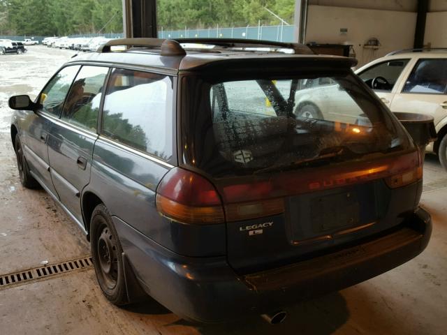 4S3BK6355S7347167 - 1995 SUBARU LEGACY L/O TURQUOISE photo 3