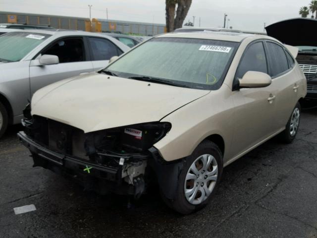 KMHDU4AD0AU068187 - 2010 HYUNDAI ELANTRA BL GOLD photo 2