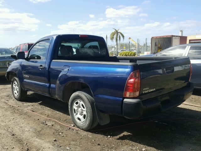 5TENX22N18Z470586 - 2008 TOYOTA TACOMA BLUE photo 3