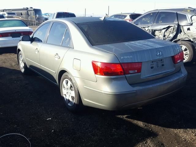 5NPET46C29H553660 - 2009 HYUNDAI SONATA GLS GRAY photo 3