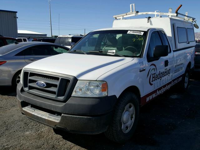 1FTRF12W35NA99050 - 2005 FORD F150 WHITE photo 2