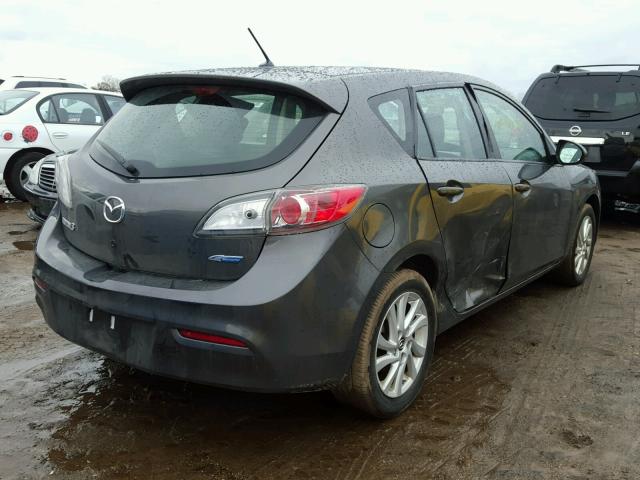 JM1BL1L78D1718524 - 2013 MAZDA 3 I GRAY photo 4