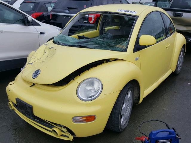 3VWCC21C4XM426724 - 1999 VOLKSWAGEN NEW BEETLE 黄色 照片 2