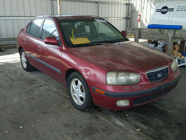 KMHDN45D73U645310 - 2003 HYUNDAI ELANTRA GL RED photo 1