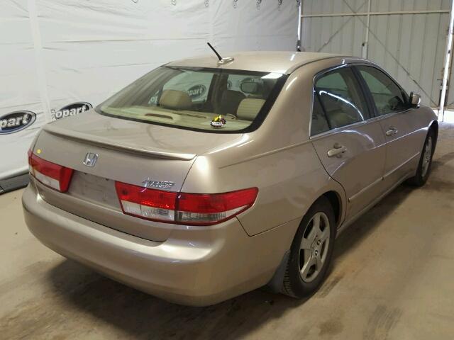 JHMCN36555C010854 - 2005 HONDA ACCORD HYB GOLD photo 4