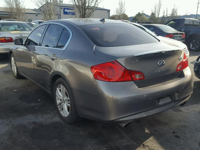 JN1CV6AP0AM407391 - 2010 INFINITI G37 BASE BEIGE photo 3