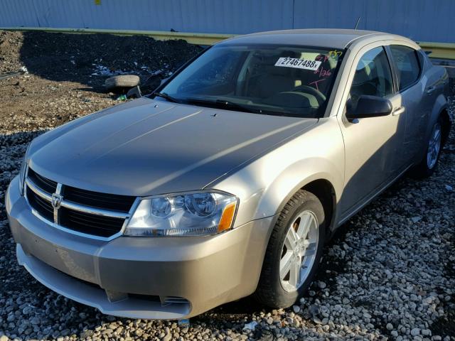 1B3LC56R68N242590 - 2008 DODGE AVENGER SX BEIGE photo 2