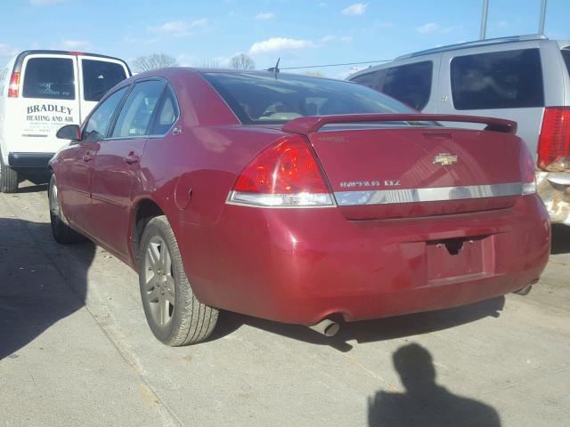 2G1WU581X69271440 - 2006 CHEVROLET IMPALA LTZ RED photo 3