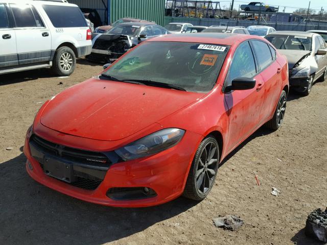 1C3CDFFA3GD816924 - 2016 DODGE DART SXT S RED photo 2