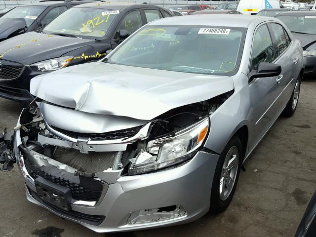 1G11B5SL0EF152697 - 2014 CHEVROLET MALIBU LS ვერცხლისფერი ფოტო 2