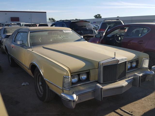 5Y89A890227 - 1975 LINCOLN CONTINENTA YELLOW photo 1