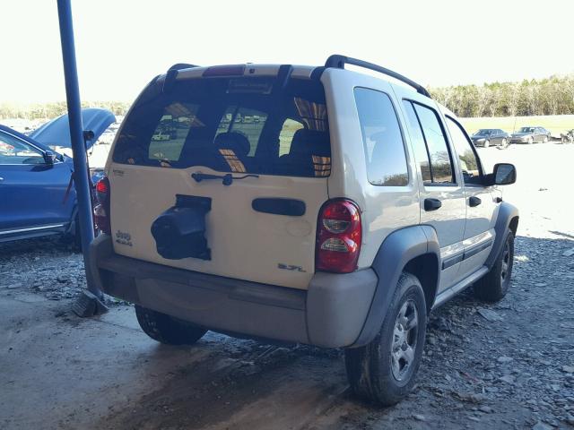 1J4GL48K16W250687 - 2006 JEEP LIBERTY SP WHITE photo 4