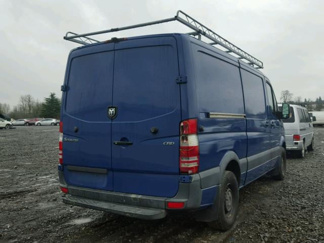 WD0PE745485293714 - 2008 DODGE SPRINTER 2 BLUE photo 4