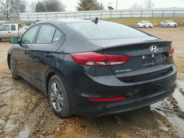 5NPD84LF0JH256872 - 2018 HYUNDAI ELANTRA SE BLACK photo 3