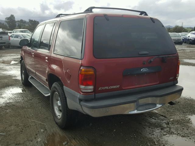 1FMZU73E8YZA54287 - 2000 FORD EXPLORER X RED photo 3