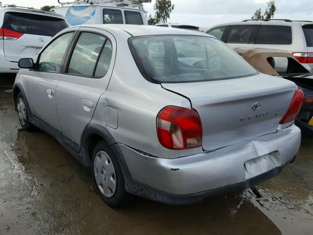 JTDBT123720231316 - 2002 TOYOTA ECHO SILVER photo 3