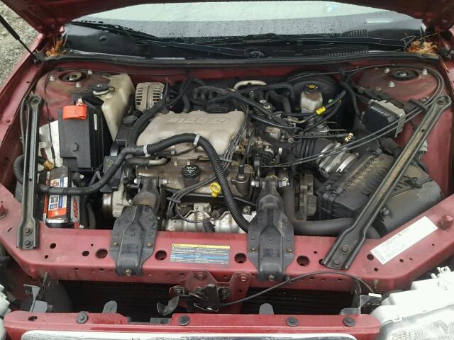 2G4WS52J241315203 - 2004 BUICK CENTURY CU BURGUNDY photo 7