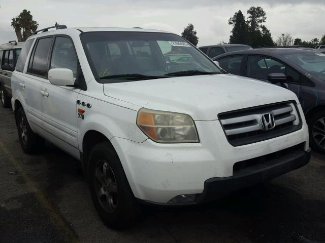 5FNYF28706B051006 - 2006 HONDA PILOT EX WHITE photo 1