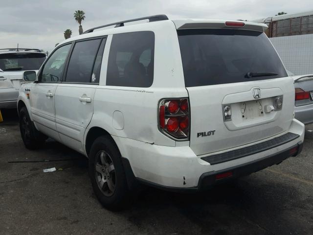 5FNYF28706B051006 - 2006 HONDA PILOT EX WHITE photo 3