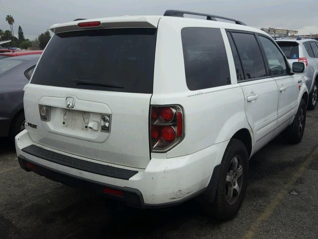 5FNYF28706B051006 - 2006 HONDA PILOT EX WHITE photo 4