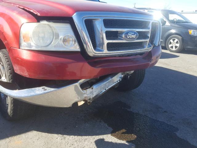 1FTPX12V97NA76127 - 2007 FORD F150 RED photo 10