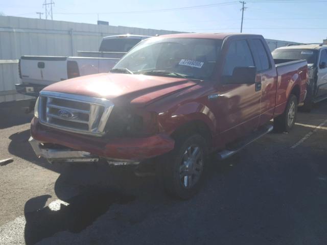 1FTPX12V97NA76127 - 2007 FORD F150 RED photo 2