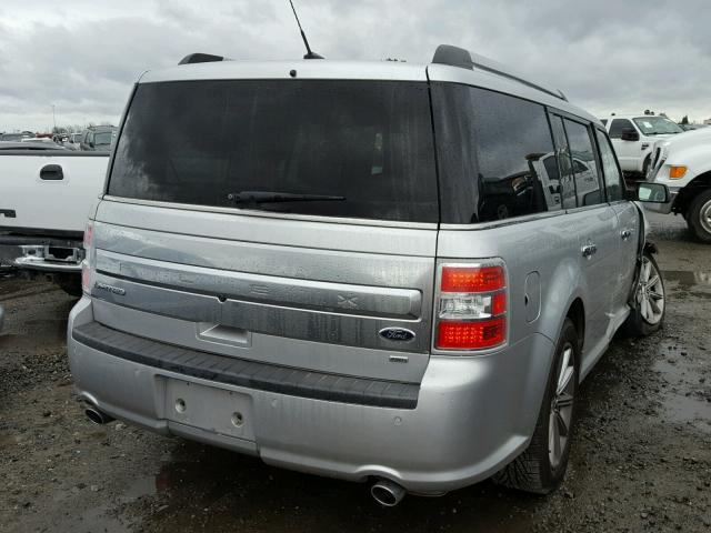 2FMHK6D8XEBD19116 - 2014 FORD FLEX LIMIT SILVER photo 4