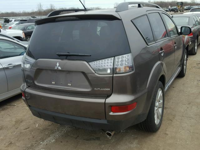 JA4AS3AW4BU013472 - 2011 MITSUBISHI OUTLANDER GRAY photo 4