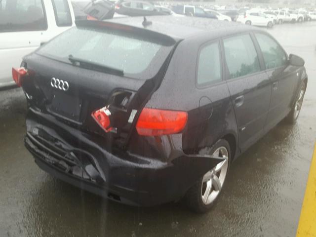 WAUKD78P87A099255 - 2007 AUDI A3 S-LINE BLACK photo 4