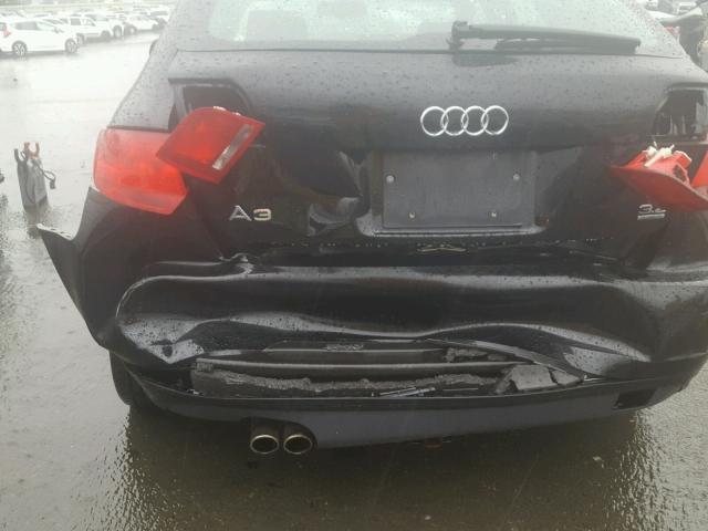 WAUKD78P87A099255 - 2007 AUDI A3 S-LINE BLACK photo 9