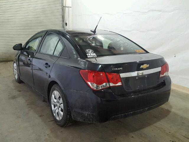 1G1PA5SG3D7216191 - 2013 CHEVROLET CRUZE LS BLACK photo 3