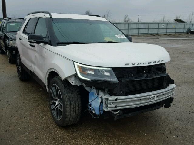 1FM5K8GT3GGA62049 - 2016 FORD EXPLORER S WHITE photo 1