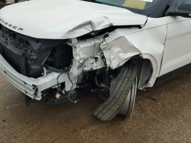 1FM5K8GT3GGA62049 - 2016 FORD EXPLORER S WHITE photo 9