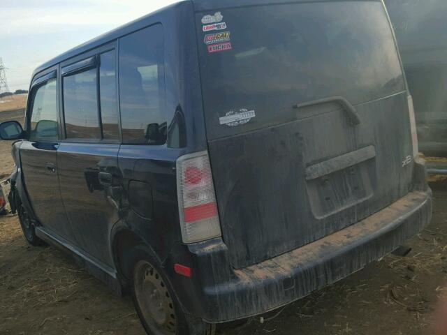 JTLKT334350192820 - 2005 TOYOTA SCION XB BLACK photo 3