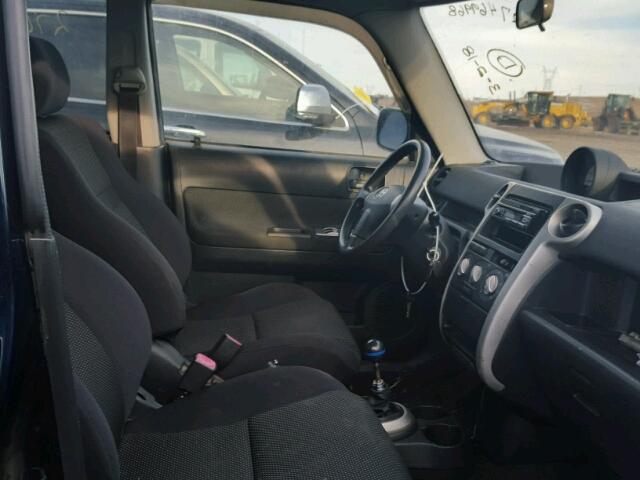 JTLKT334350192820 - 2005 TOYOTA SCION XB BLACK photo 5