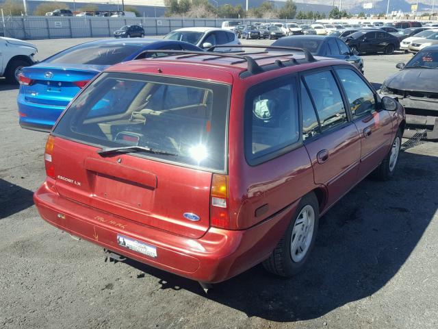 3FALP15P0VR129342 - 1997 FORD ESCORT LX RED photo 4