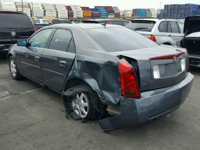 1G6DM57T070103595 - 2007 CADILLAC CTS GRAY photo 3